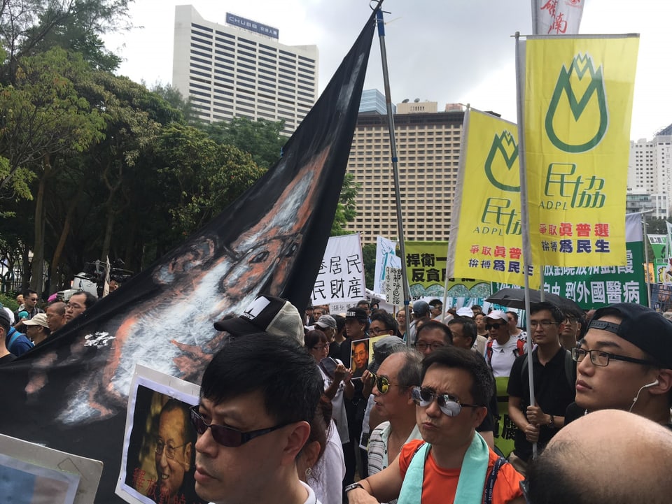 Demonstranten in Hongkong. (srf)