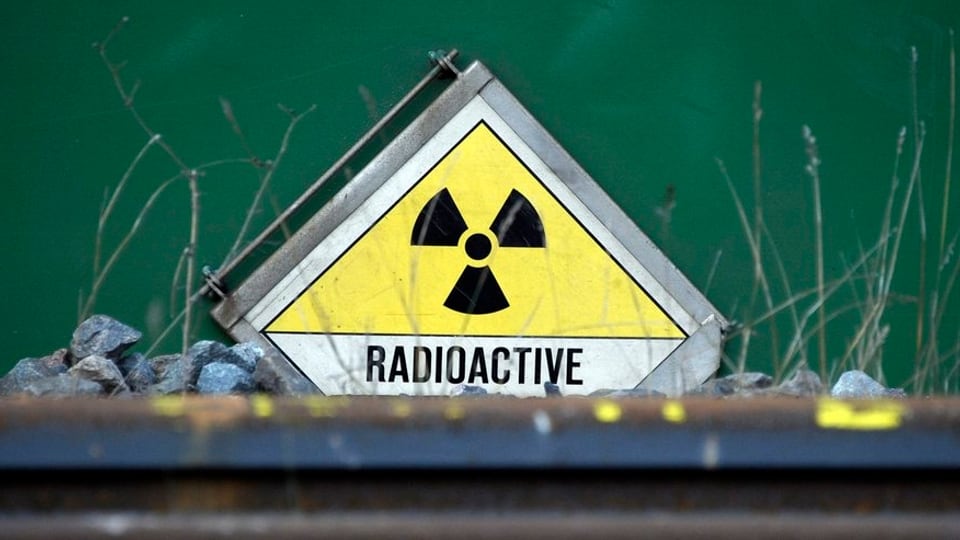 Schild radioaktiver Abfall