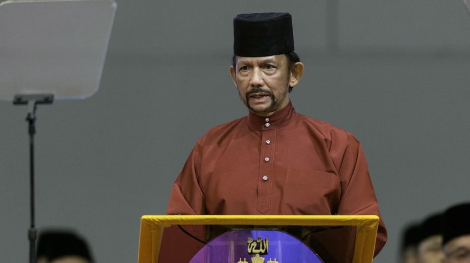 Der Sultan von Brunei, Hassanal Bolkiah,