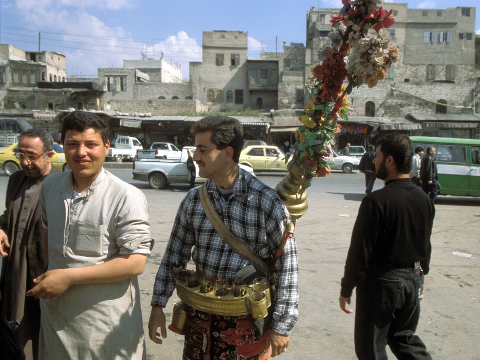 Wasserverkäufer in Aleppo.