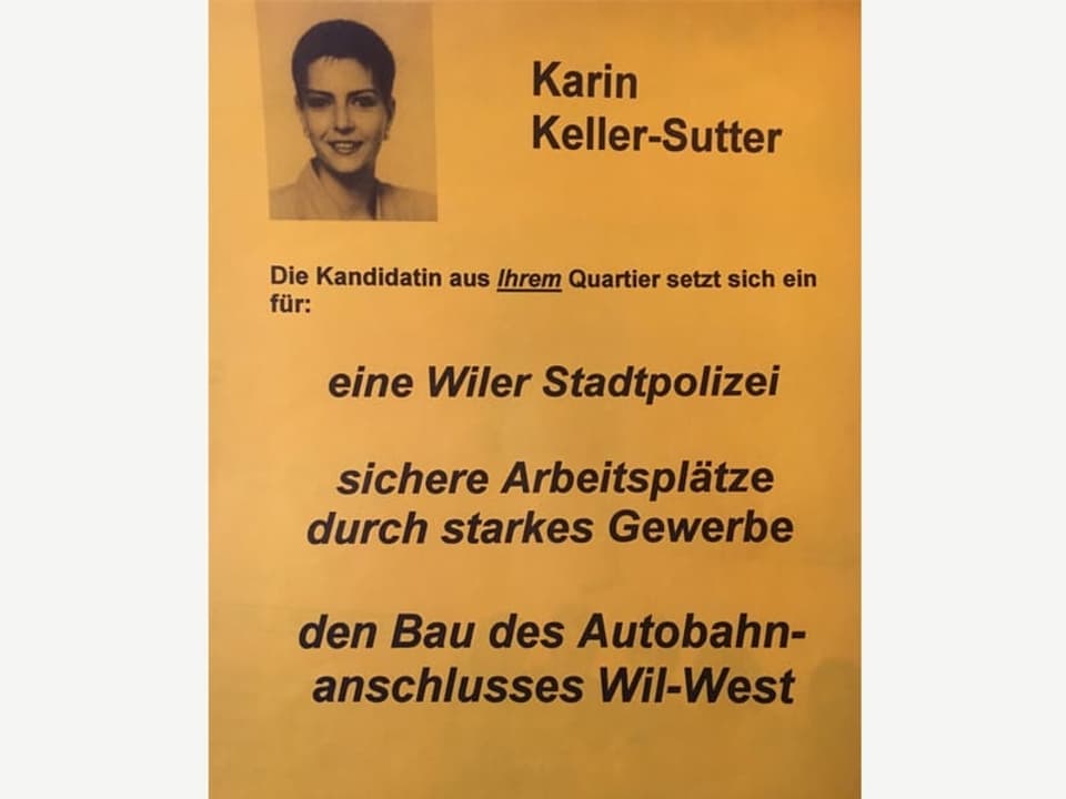 Wahlkampfplakat von KKS 1991