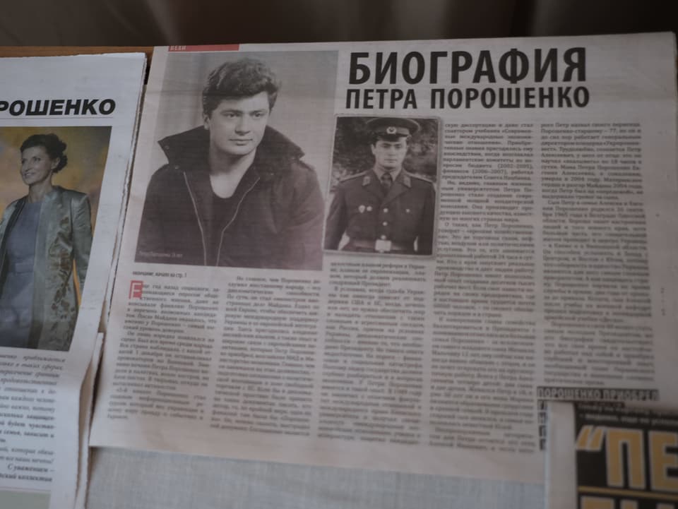Artikel über den jungen Poroschenko.