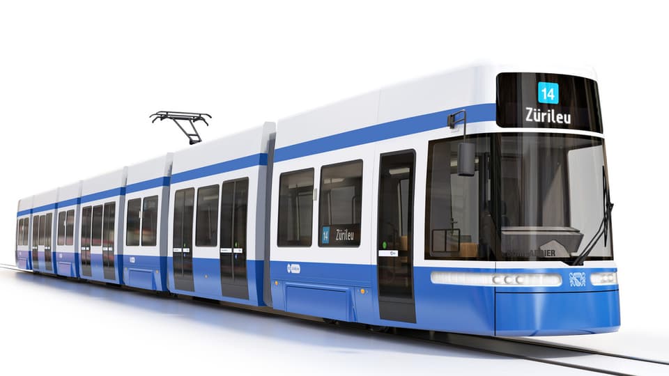 Comupterbild des Bombardier-Trams "Flexity"