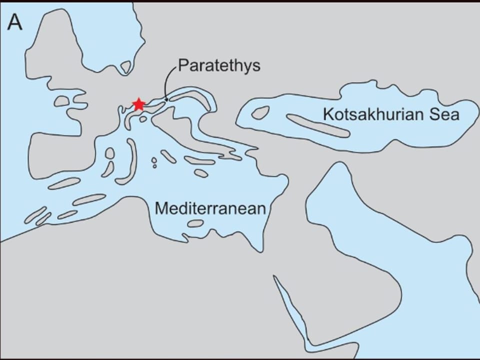 Karte des prähistorischen Europas