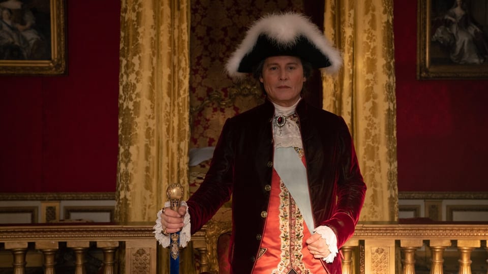 Johnny Depp als König Louis XV