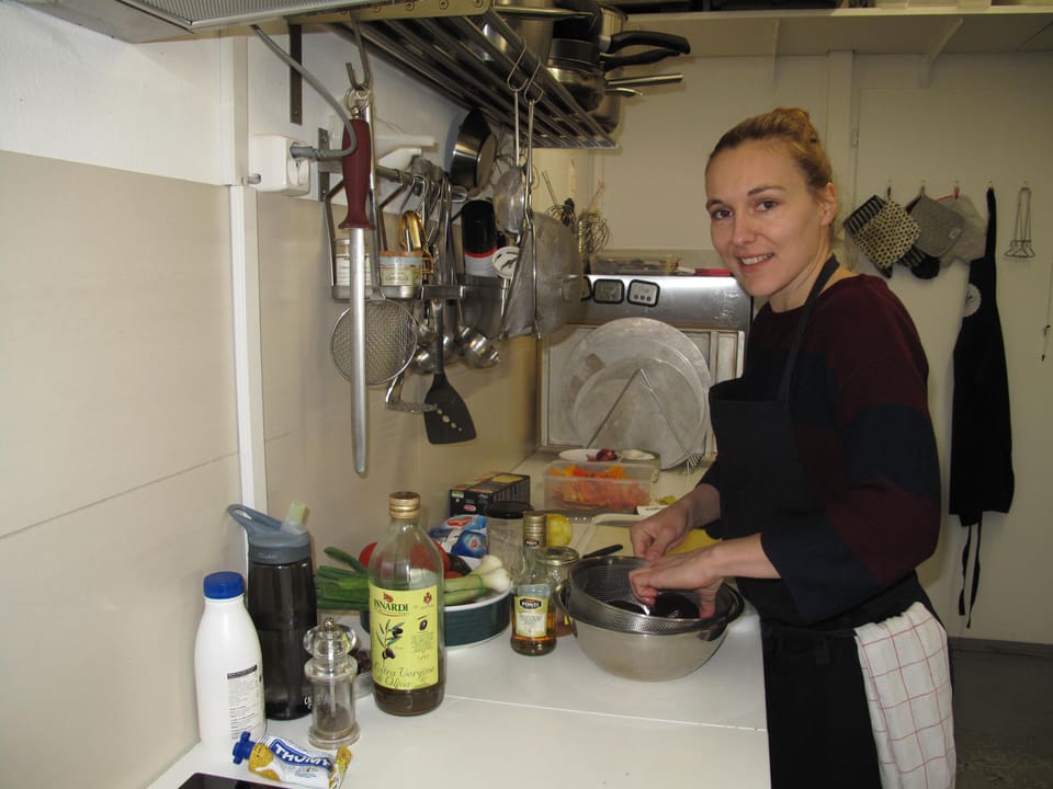 Marianne Frener, alias Mary Miso in ihrem Luzerner Kochatelier