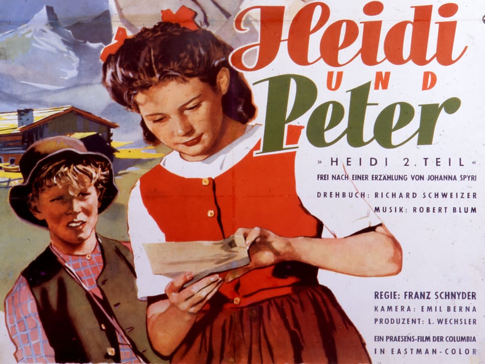 Ausschnitt des Filmplakats «Heidi und Peter».