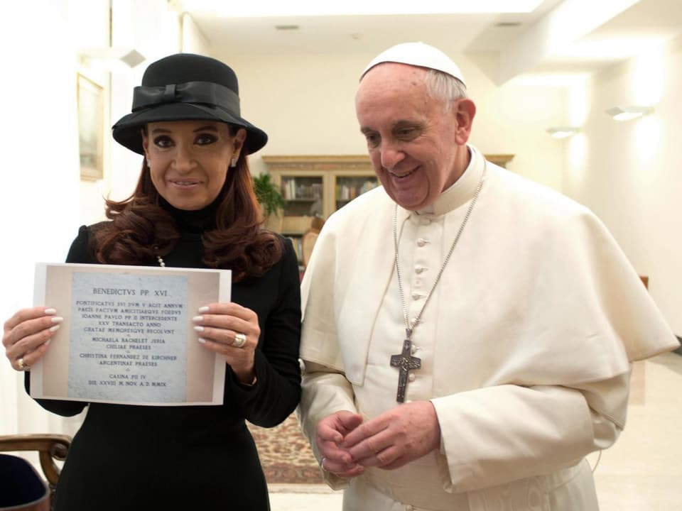 Papst Franziskus und Cristina Kirchner