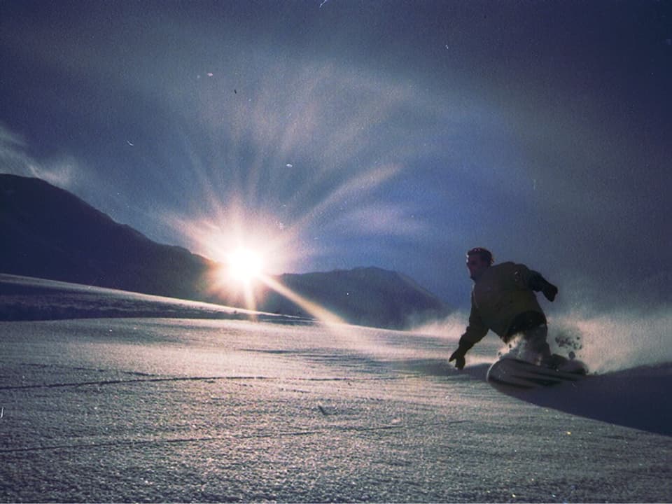 Daniel Kormann auf dem Snowboard