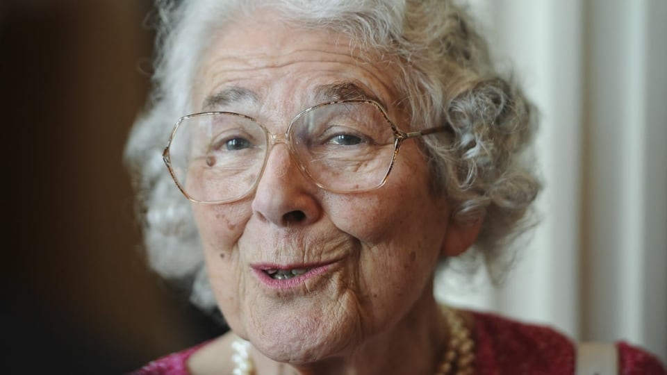 Judith Kerr kurz vor ihrem 90. Geburtstag im Jahr 2013.