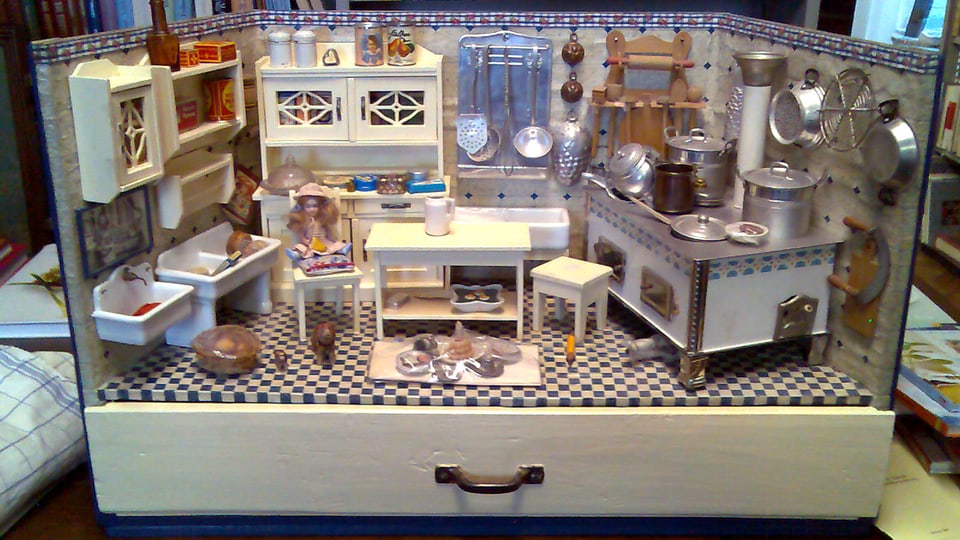 Eine Küche in Miniaturversion.