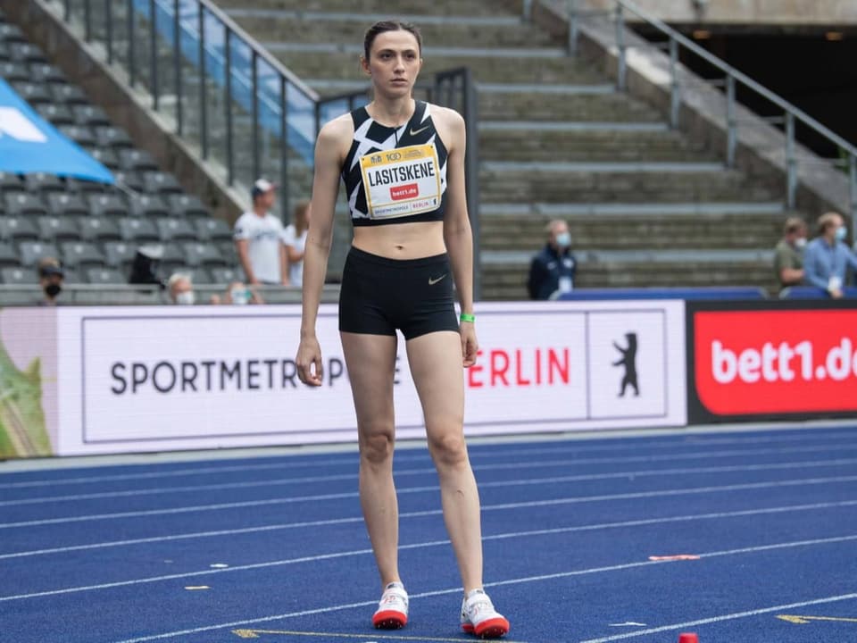 Olympiasiegerin von Tokio 2020 Die russische Hochspringerin Marija Lassizkene.