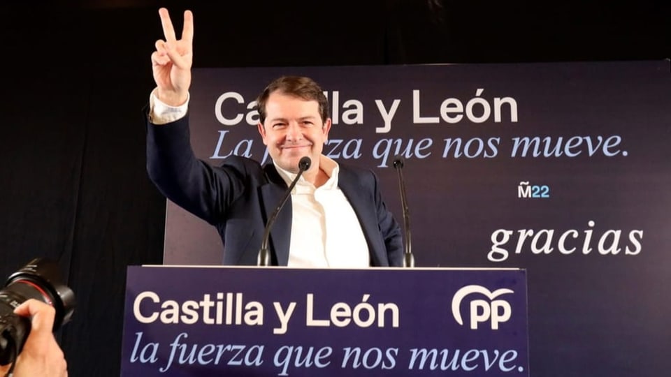 Der Vorsitzende der konservativen Volkspartei PP, Alfonso Fernández Mañueco