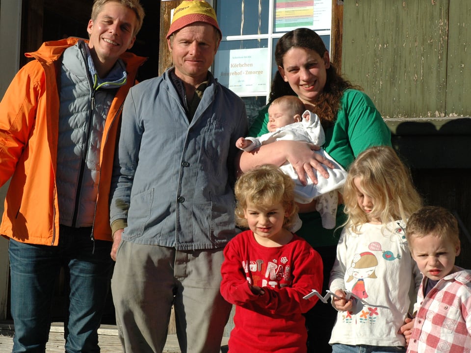 Reto Scherrer mit der Familie Meier.