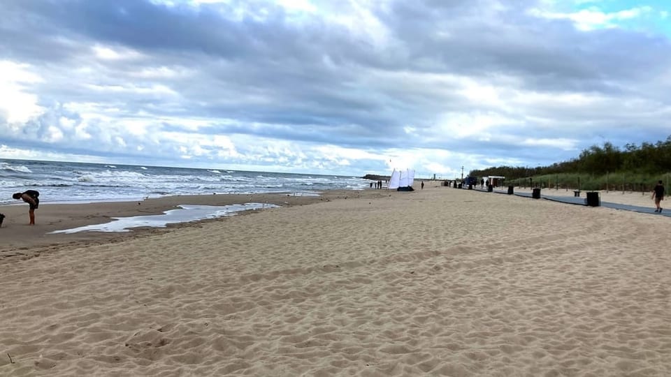 Am Strand von Władysławowo.