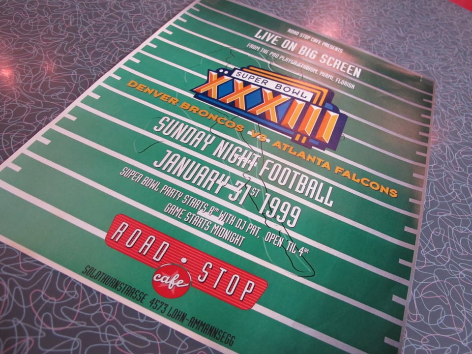 Plakat vom Super Bowl 1999
