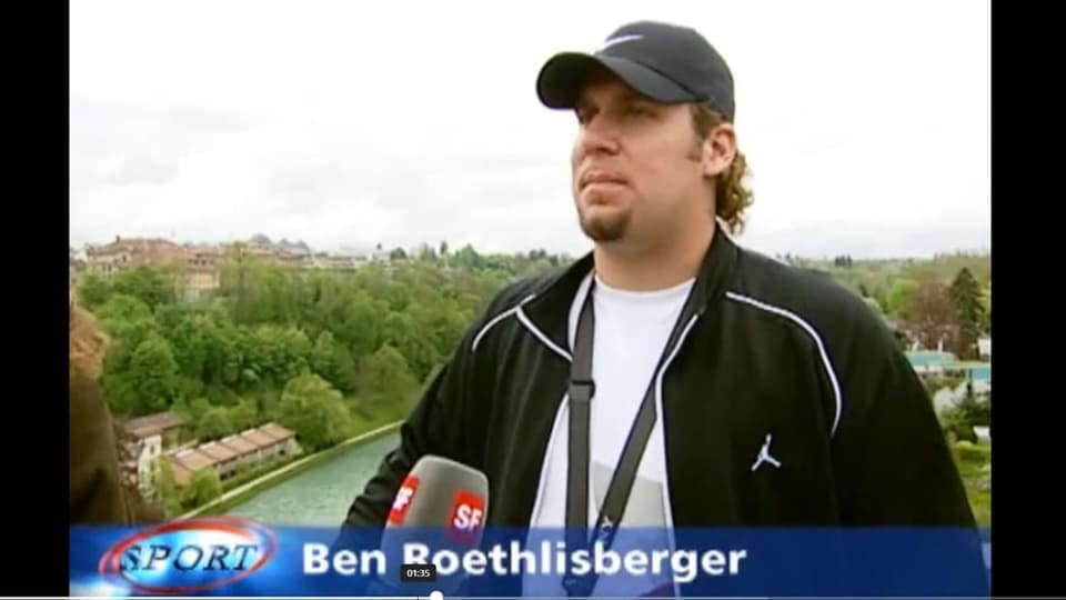 Roethlisberger vor 15 Jahren zu Besuch in der Schweiz (Archiv)