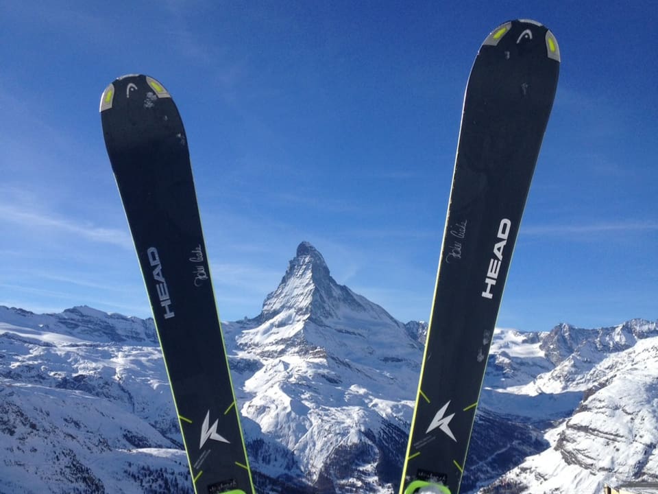 Ski vor Matterhorn.