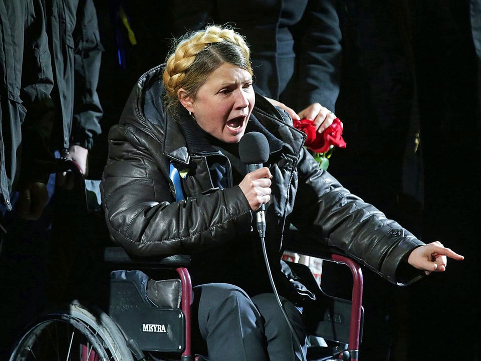 Timoschenko im Rollstuhl