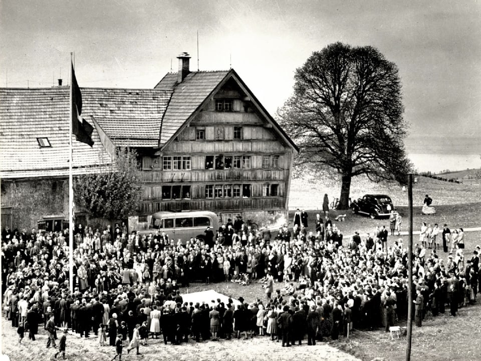 Grundsteinlegung in Trogen 1946