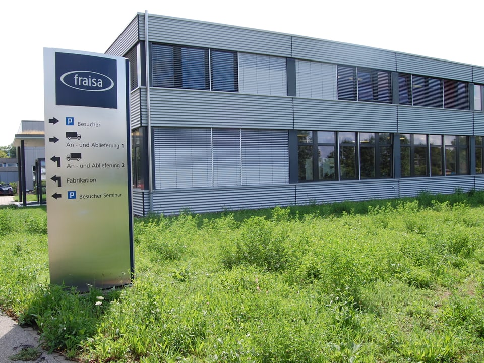 Die Fraisa SA in Bellach, Hauptsitz eines internationalen Spezialwerkzeugmaschinen-Unternehmens.