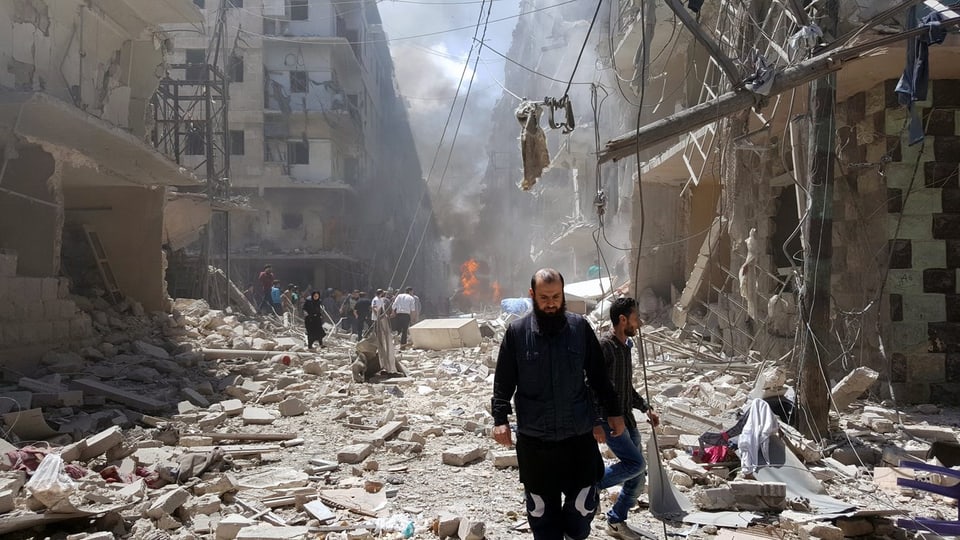 Aleppo am 18. April 2016.