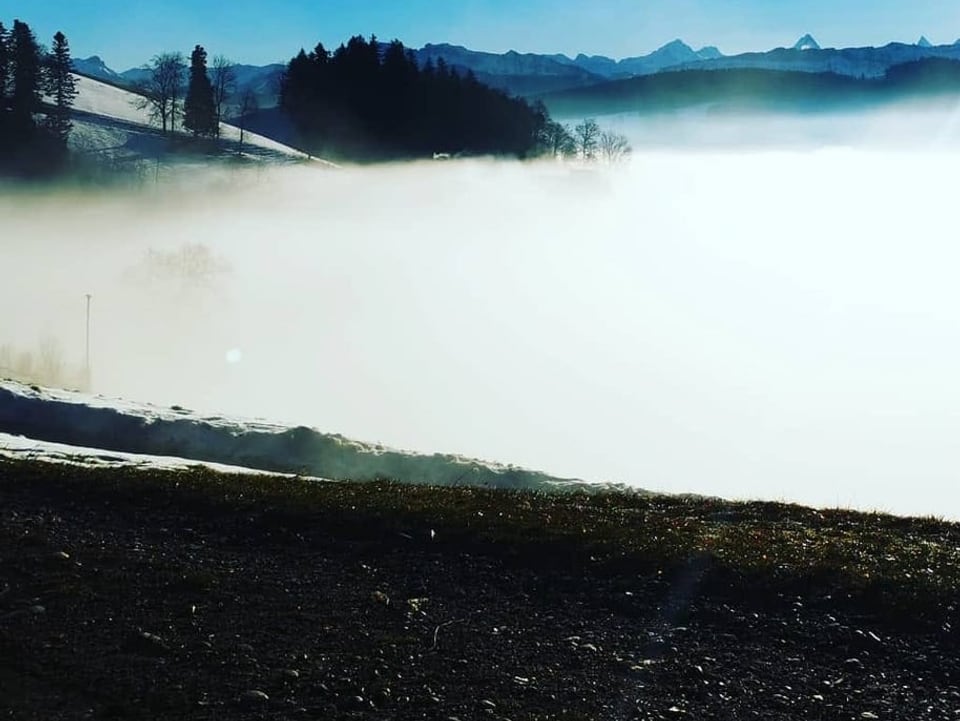 Auf dem Güggel, Emmental / BE Hochnebelmeer