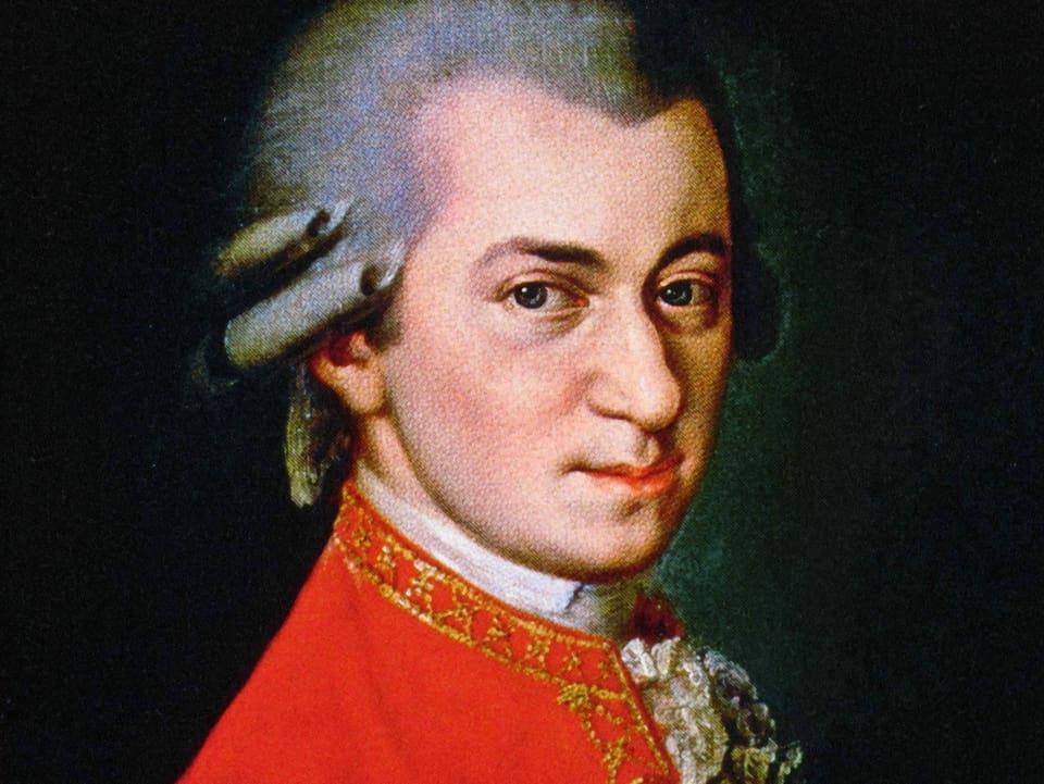 Porträt von Mozart.