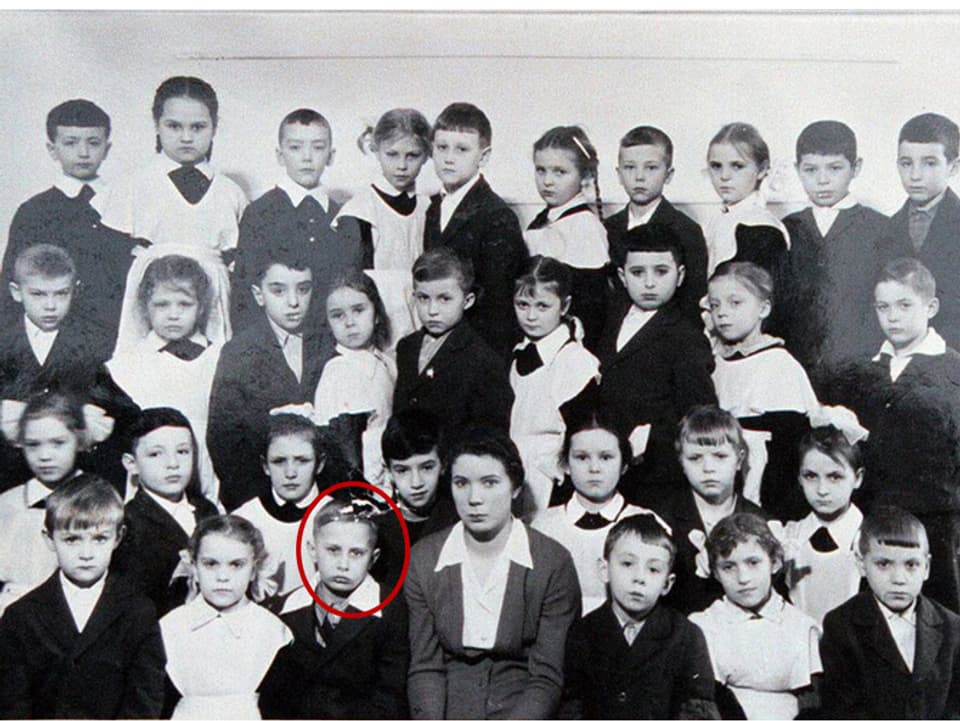 Schulfoto mit Putin.