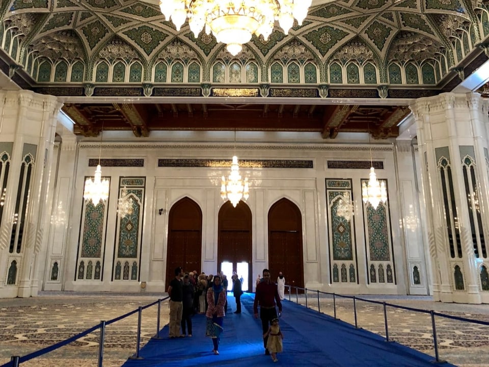 Sultan Quabus Mosche von Innen