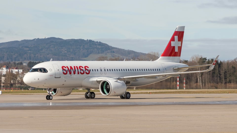 Neues Flugzeug der Swiss.