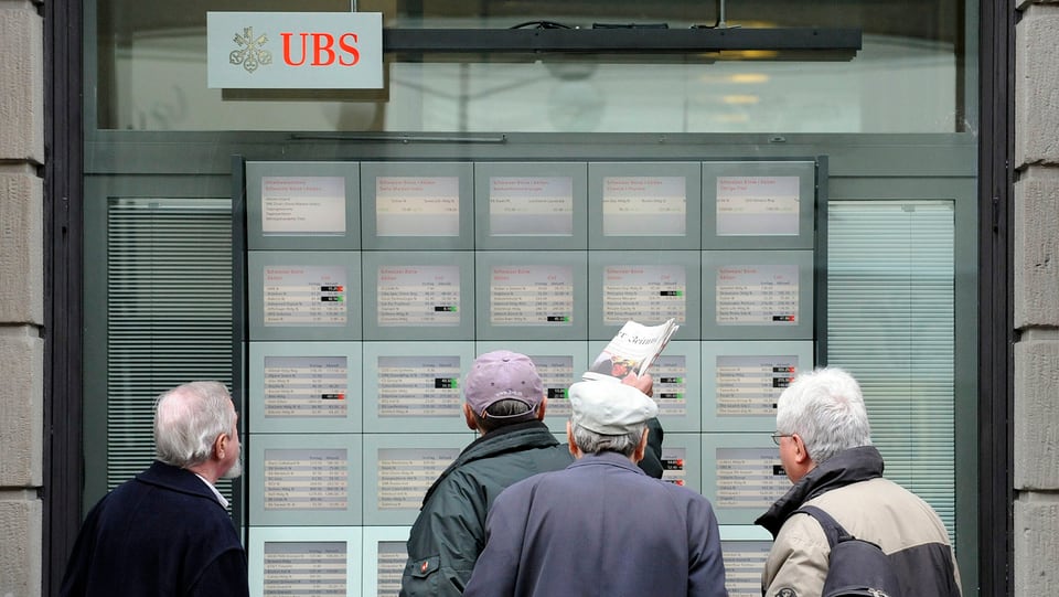 So berichtete 10vor10 am 16.10.2008 über die Rettung der UBS