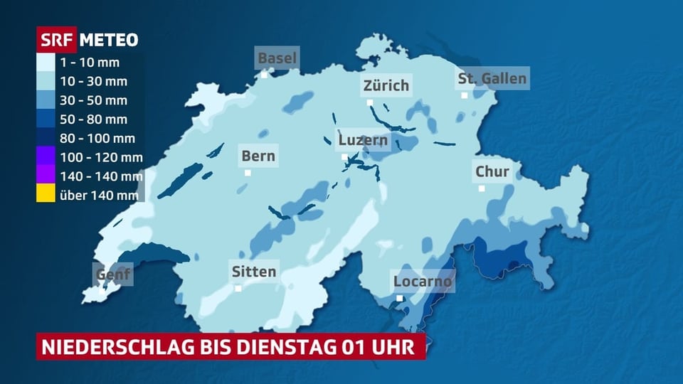 Prognose Niederschlagsmenge Prognose Niederschlagsmenge