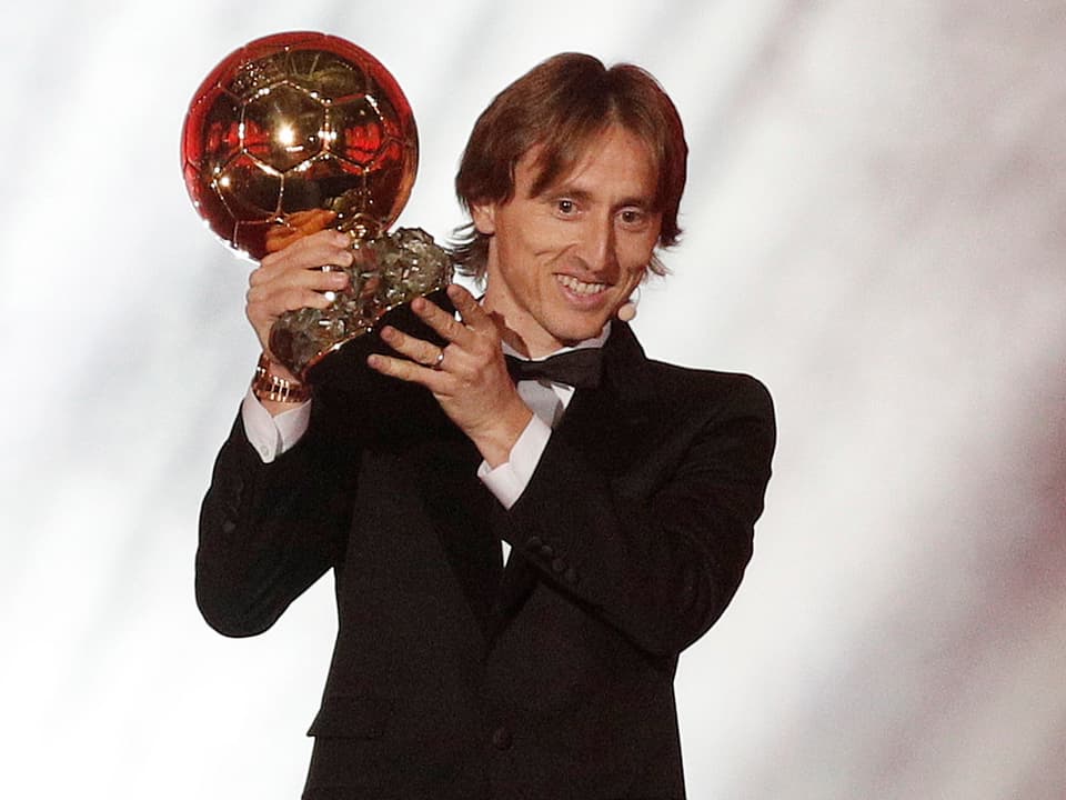 Luka Modric mit dem «Ballon d'Or»