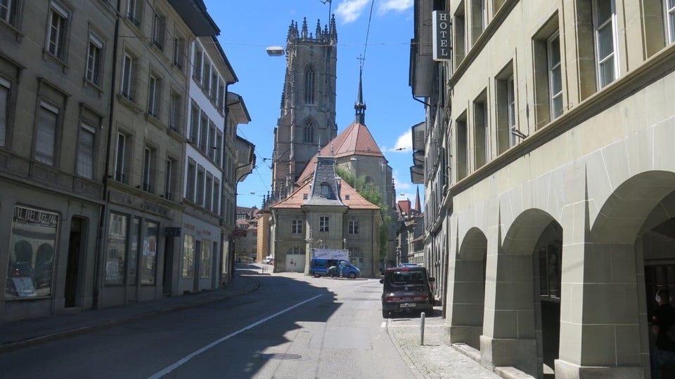 Die Kathedrale von Freiburg.