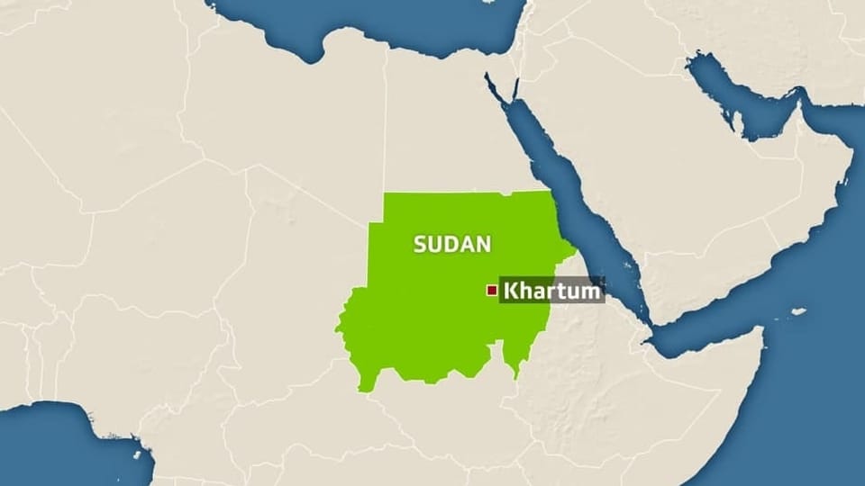 Karte Sudan.