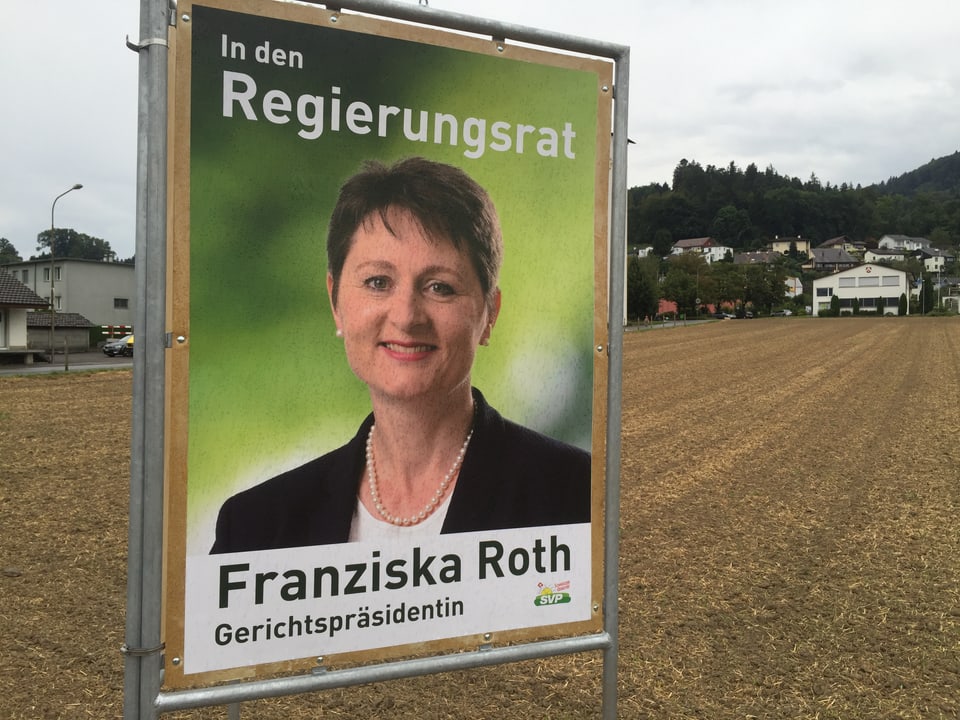 Wahlplakat von Franziska Roth