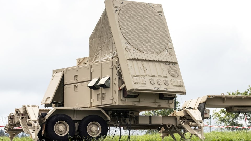 Der Radar des Patriot Luftabwehrsystems 