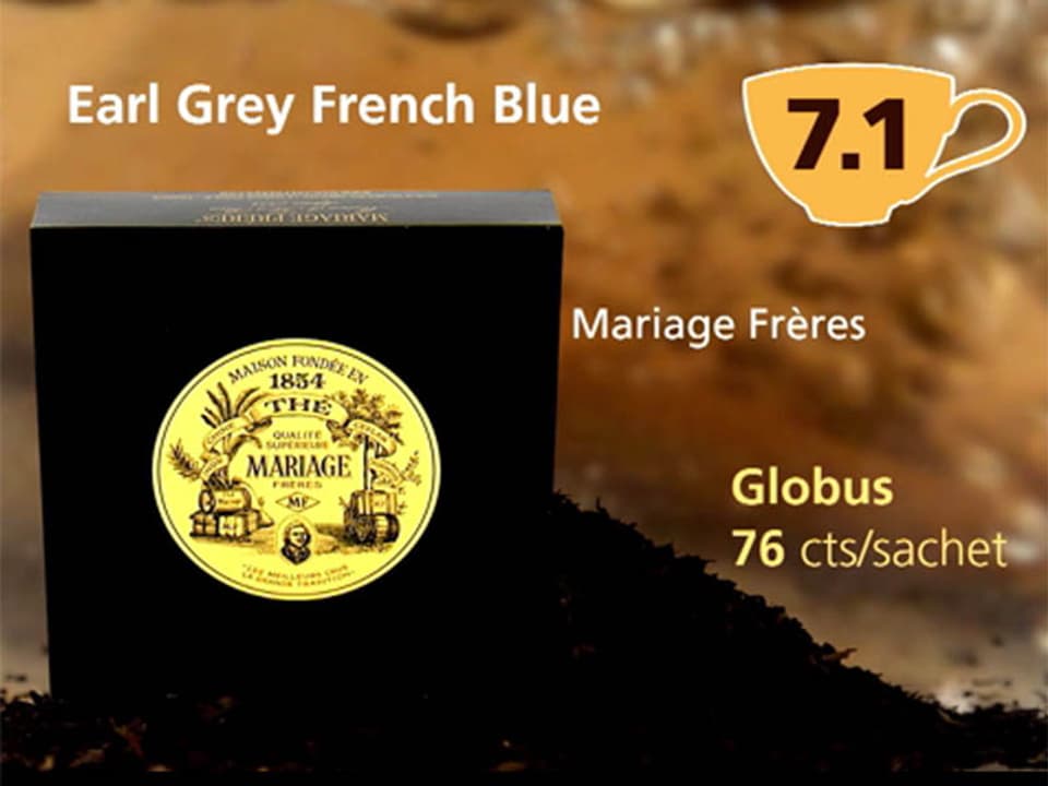 Earl Grey Mariage Frères von Globus, Punktzahl 7,1