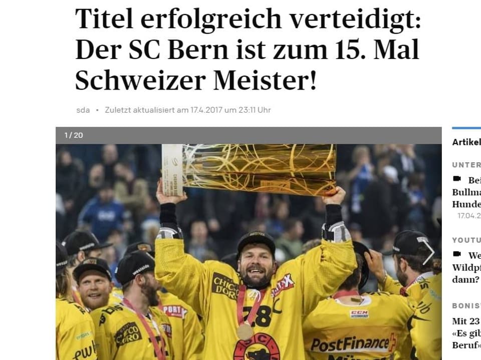 Schlagzeile der Aargauer Zeitung