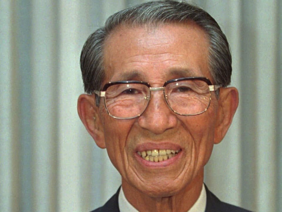 Porträt von Hiroo Onoda im Jahr 1996