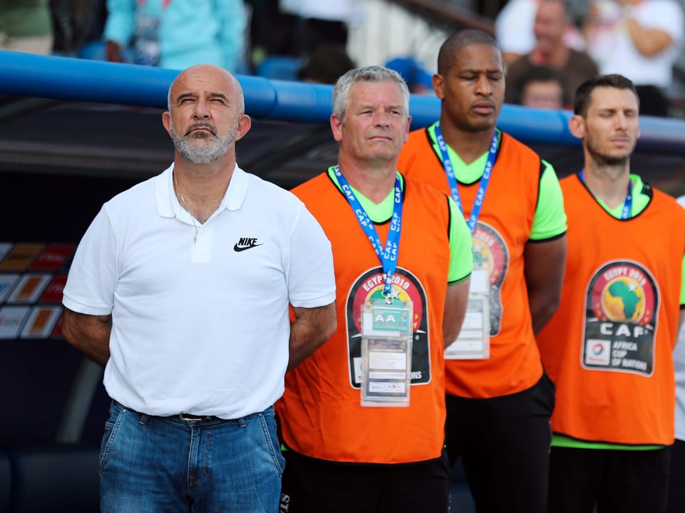 Nicolas Dupuis (links) und sein Staff.