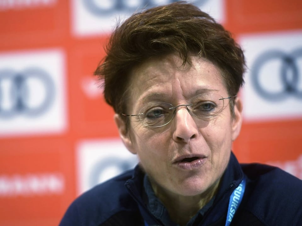 Will FIS-Präsidentin werden Sarah Lewis.