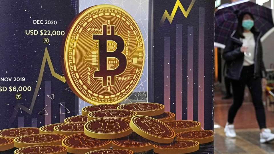 Virtuelle Münzen von Bitcoin
