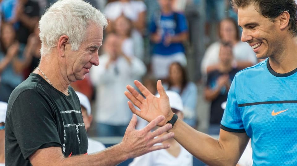 John McEnroe und Rafael Nadal