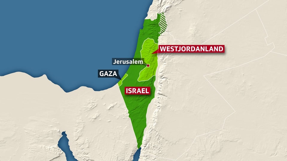 Karte Israel.