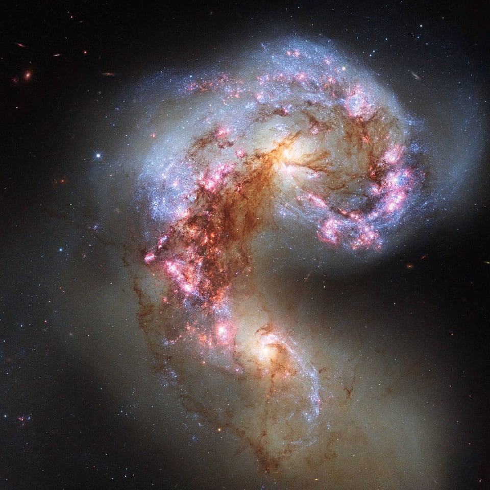 Hubble-Aufnahme der Antennen-Galaxien