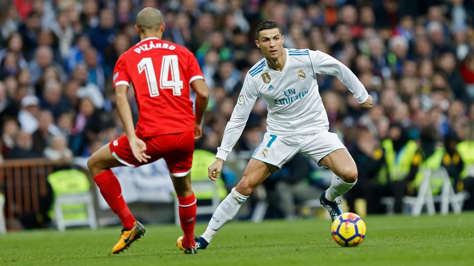 Cristiano Ronaldo am Ball.