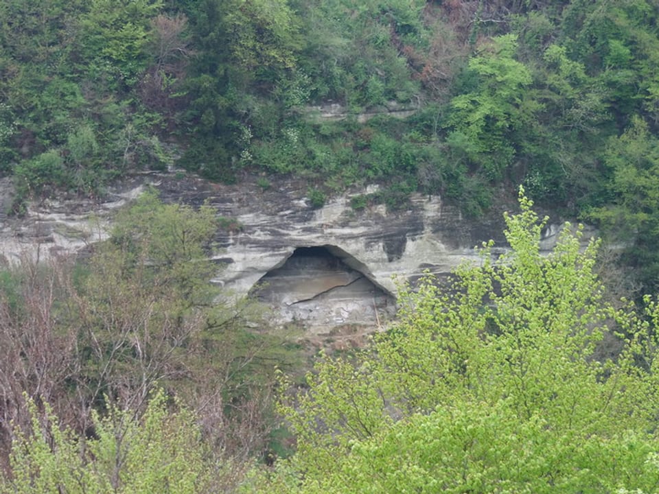 Blick auf den betroffenen Felshang im Galterntal