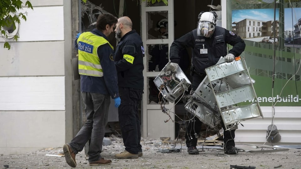 Ermittlungen in Stabio/Tessin nach Bancomat-Sprengung